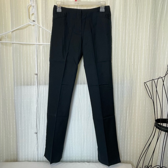 Black The Limited stretch black dress pants size 2 regular with ankle slits - Picture 4 of 4